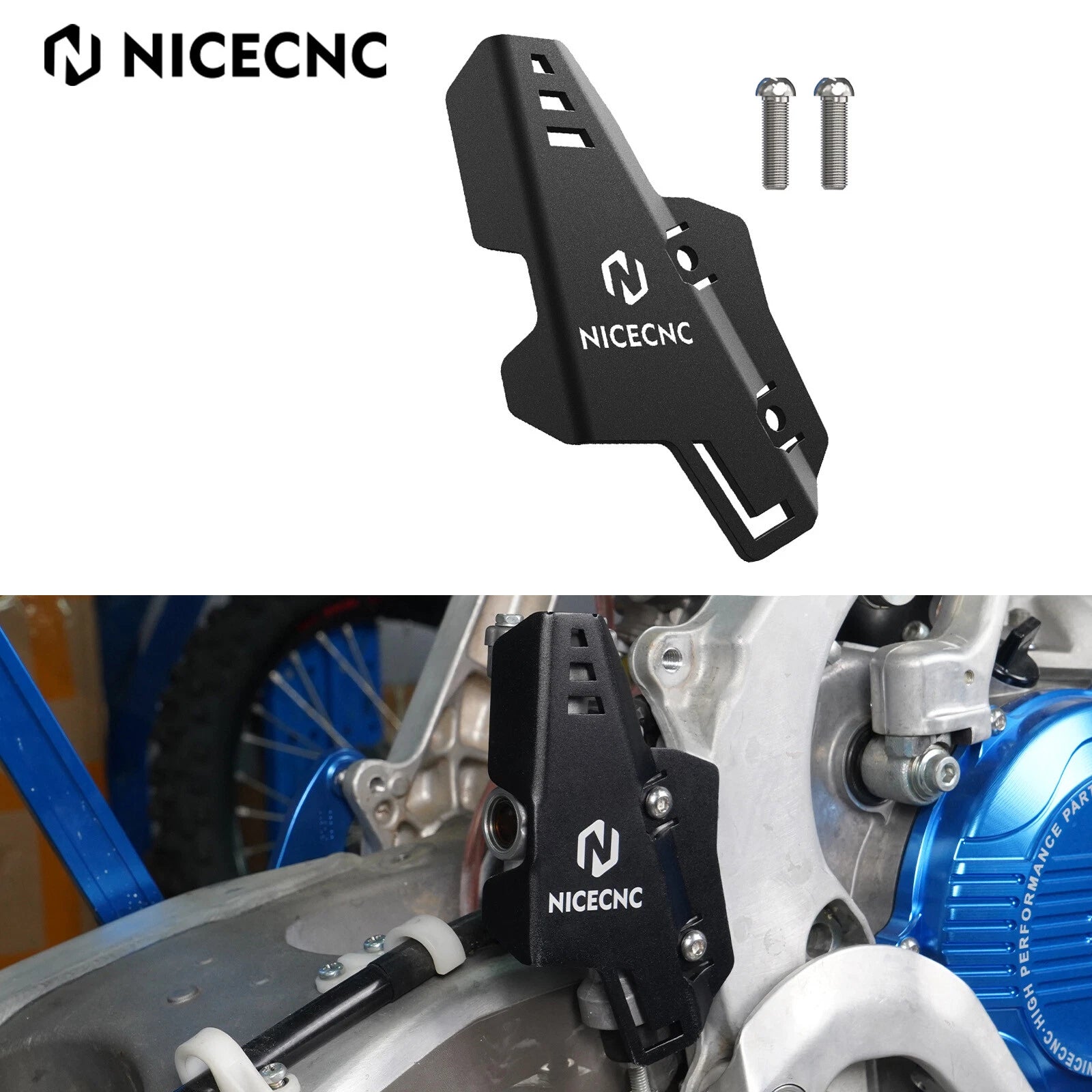 CNC Billet Rear Brake Master Cylinder Guard for Yamaha YZ125 YZ250 (2009–2024)