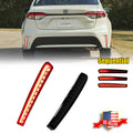 2X Smoked LED Bumper Tail Brake Lights for Toyota Corolla (2020–2021)