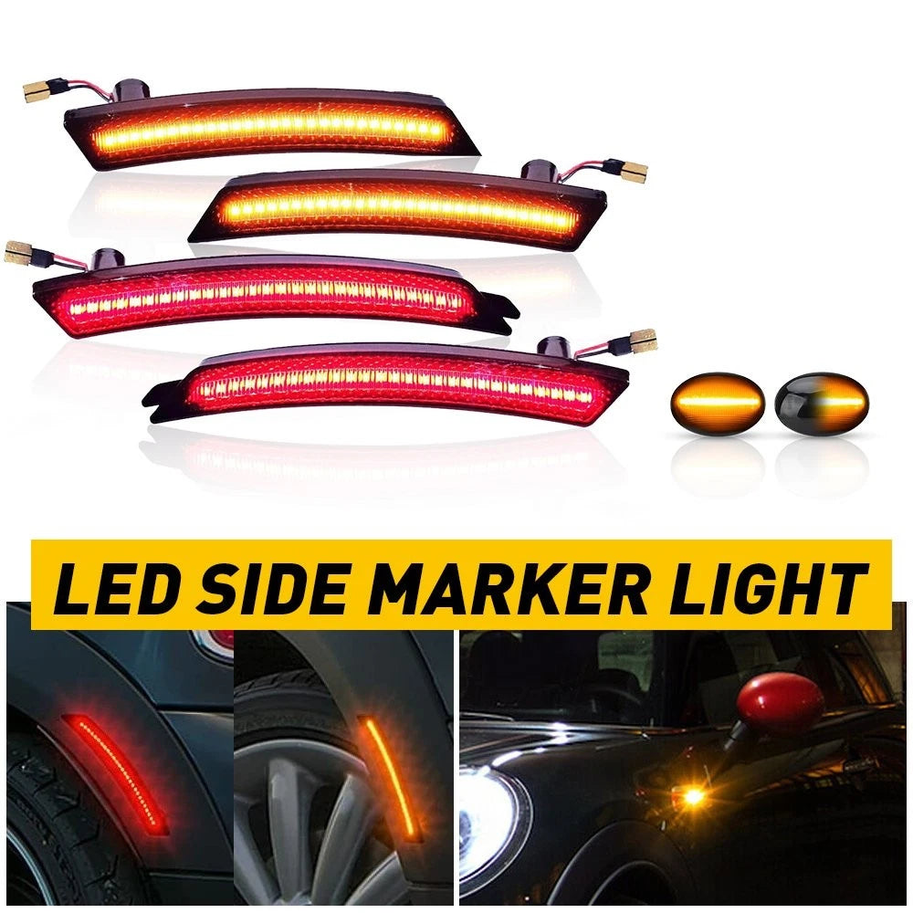 LED Side Marker Light for MINI Cooper R55 R56 R57 R58 R59 (2007–2015)