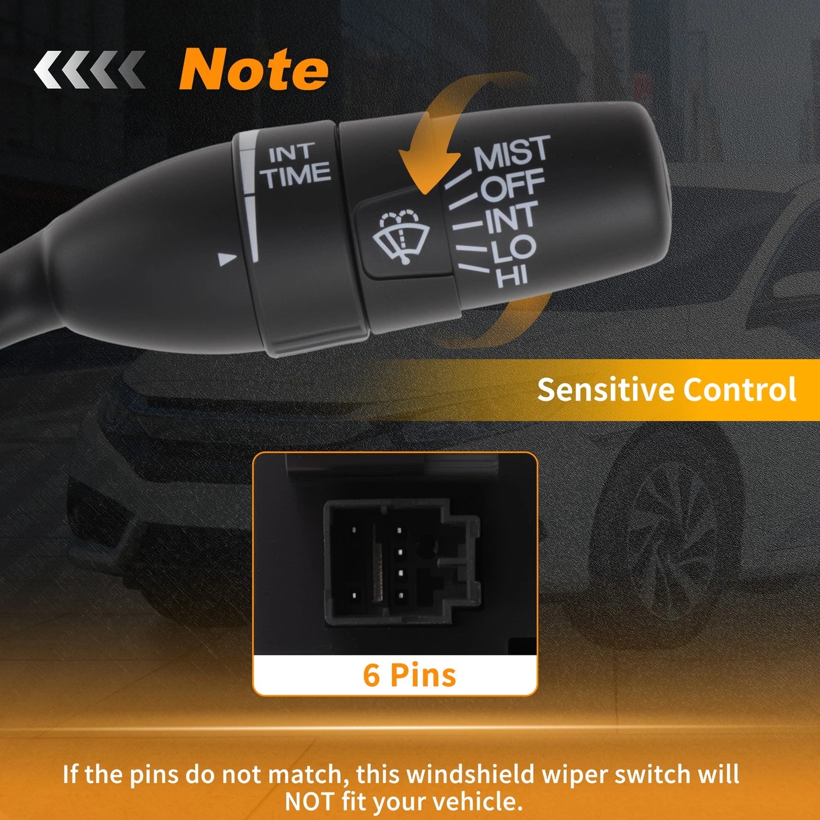 Windshield Wiper Control Switch for Honda Civic (2006–2007) No. 35256SNAA12