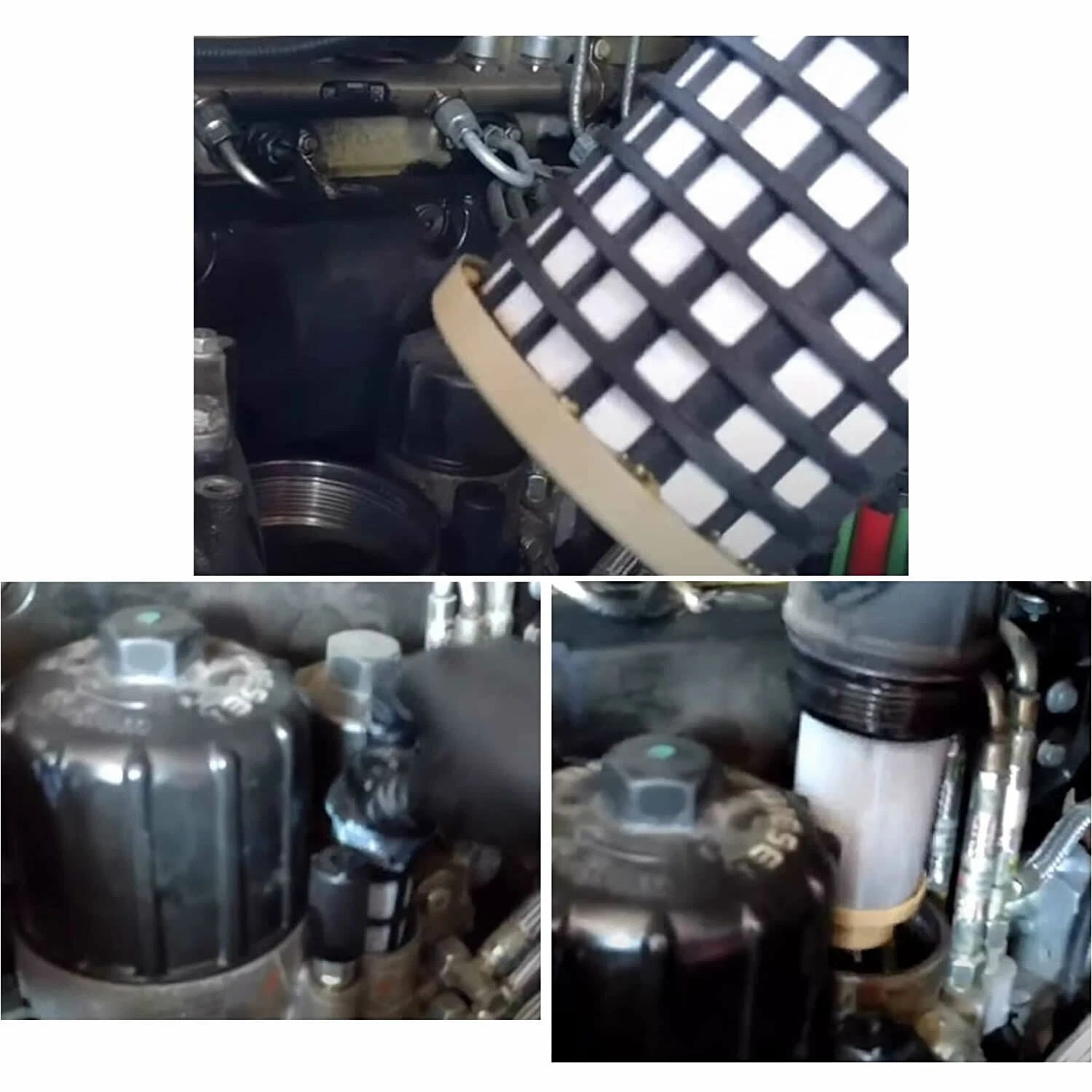 Set of 4 Fuel Filter Kit A0000904251 P550954 for Detroit DD13 DD15 DD16