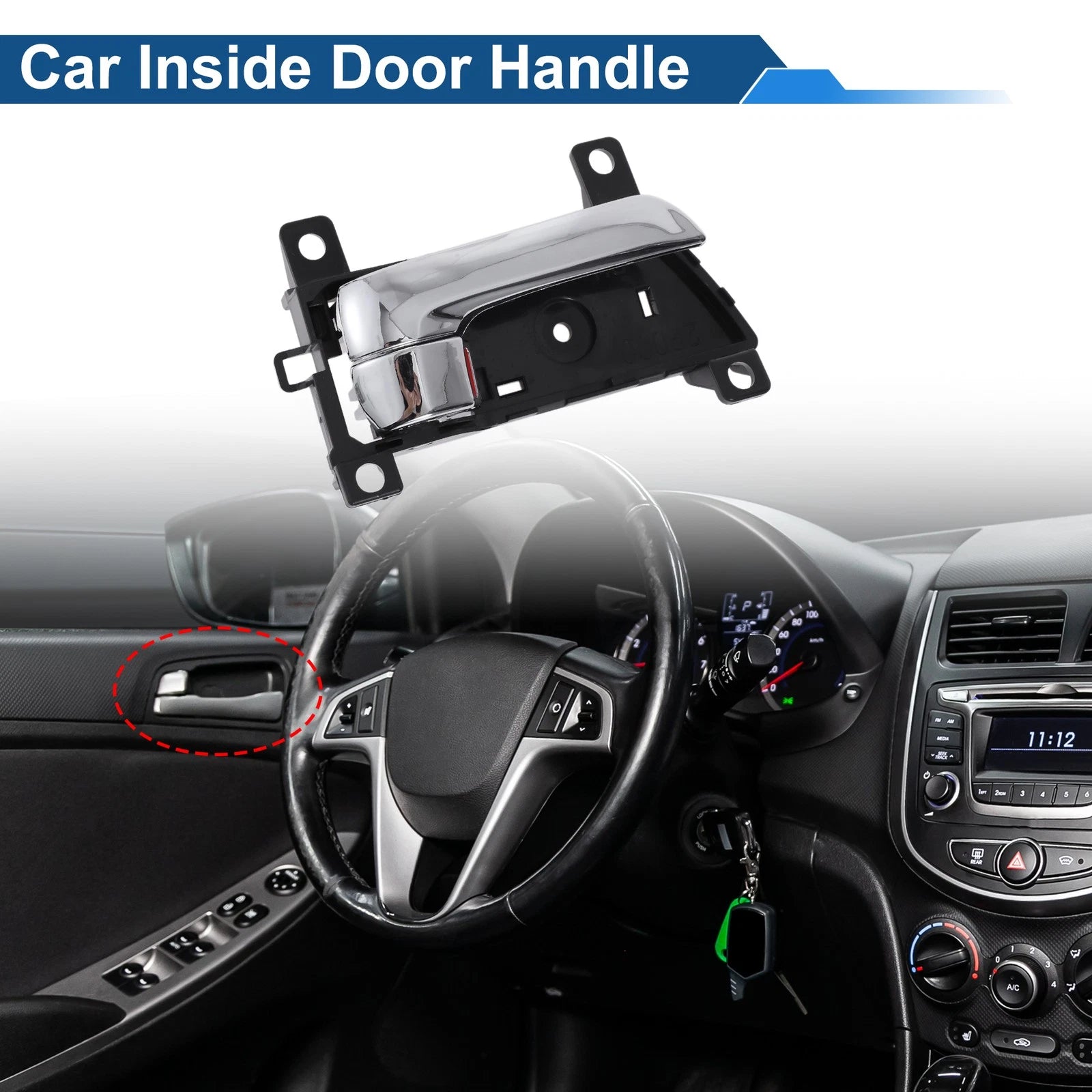 Front Driver Side Interior Door Handle for Kia Sorento (2013–2014) No. 826202P500