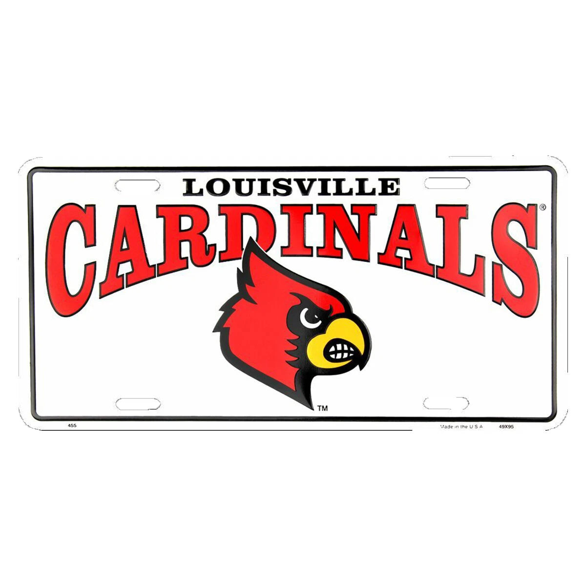 Louisville Cardinals License Plate Metal Sign for Car Truck