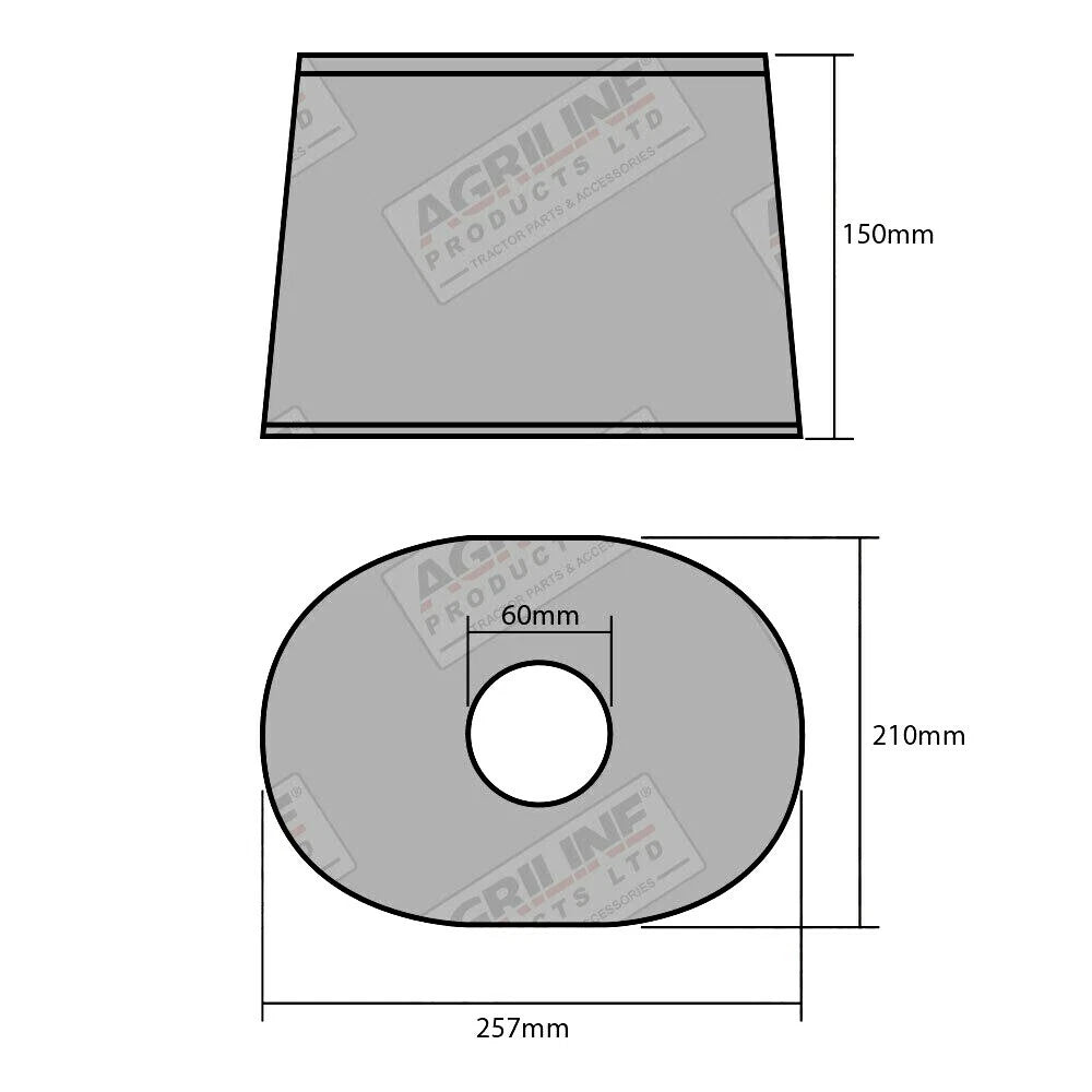PTO Safety Shield for Universal Fit Topper Mower (Universal Fit)