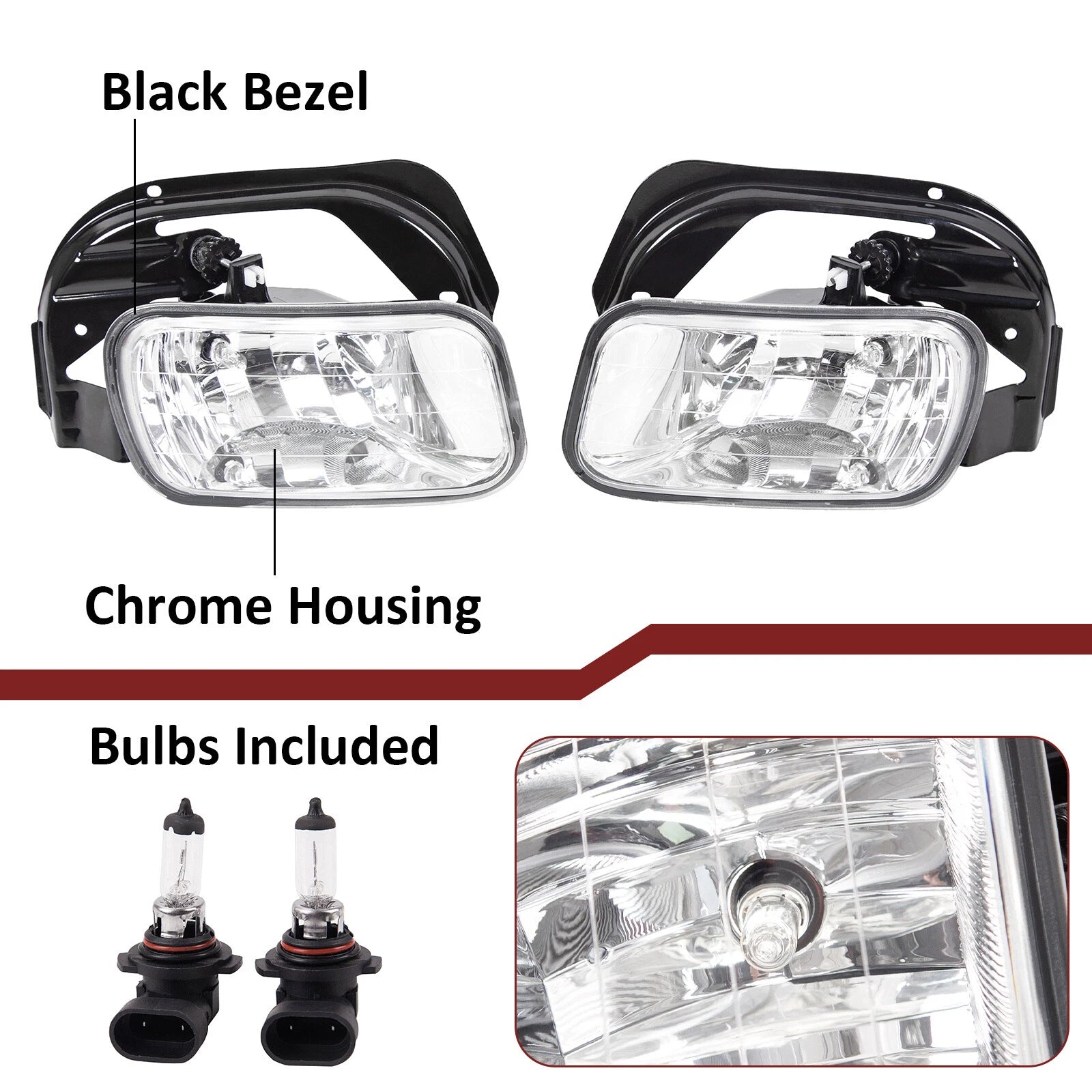 Front Fog Lights with Brackets for Ram 1500 (2009–2012) / Ram 2500 3500 (2010–2018)