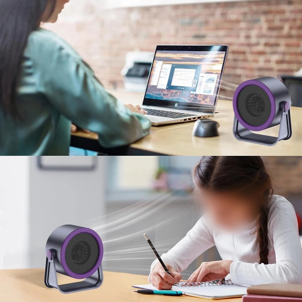 Portable Heater with Overheat Protection for Office Bedroom Indoor Areas