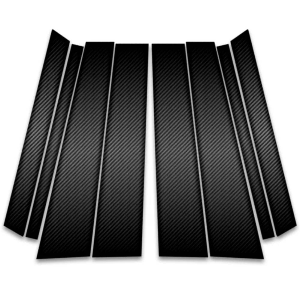 8pc Carbon Fiber Pillar Post Covers for 2010-2015 Mercedes-Benz GLK Class