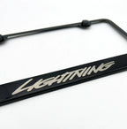 License Plate Frame Black Stainless for Ford F-150 Lightning (2022–2024)