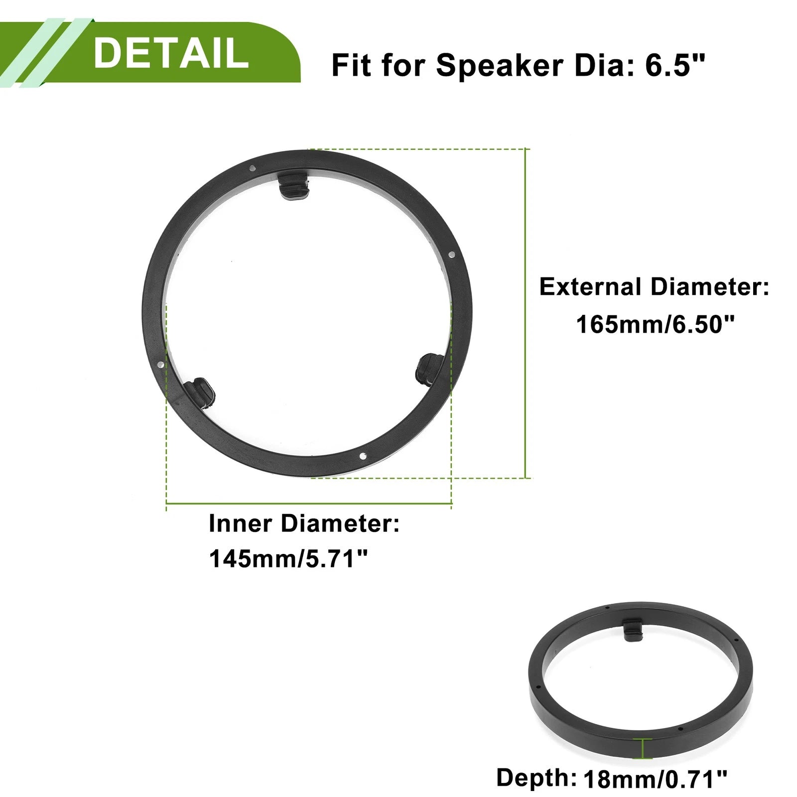 Speaker Spacer Ring Adapter for Mitsubishi Eclipse Cross (2018–2023)