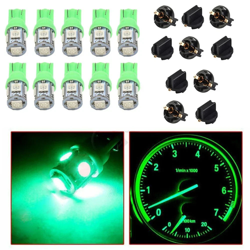 LED Bulbs / 194 / Instrument Panel Gauge Cluster Dash Light Socket for Car