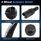 4WD Actuator Harness Kit for Chevrolet K1500 K2500 K3500 (1990–1999) 600-490 26060073