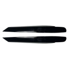 Gloss Black Front Headlight Eyelid Trim Covers for Volkswagen Touran (2011-2015)
