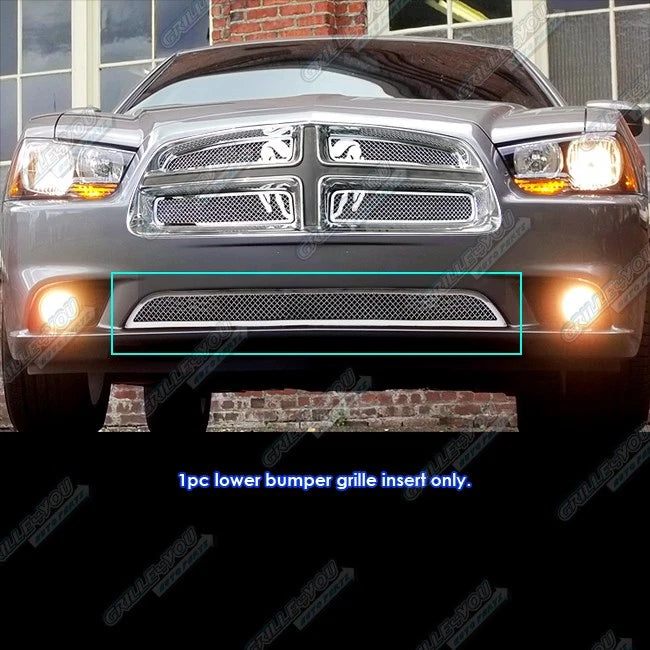 Stainless Steel Chrome Mesh Grille Insert for Dodge Charger (2011–2014)