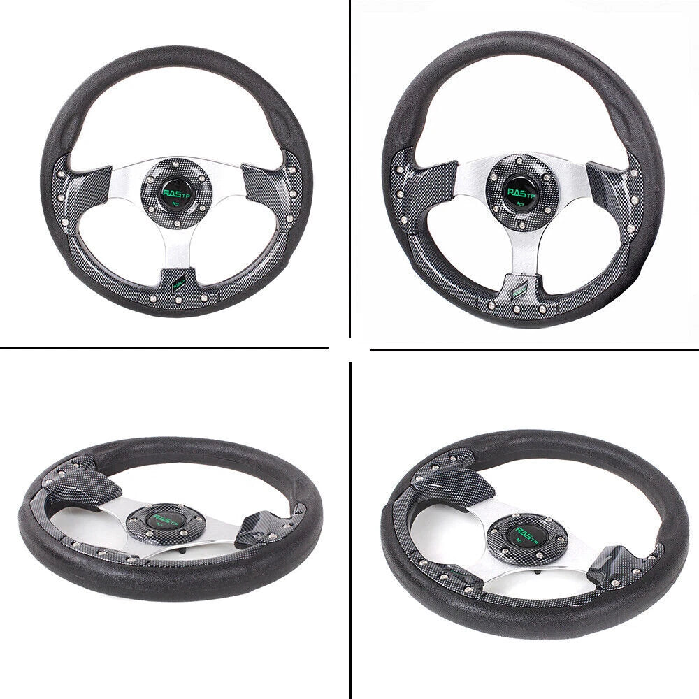 320mm PVC Steering Wheel for Universal Fit (6 Hole)