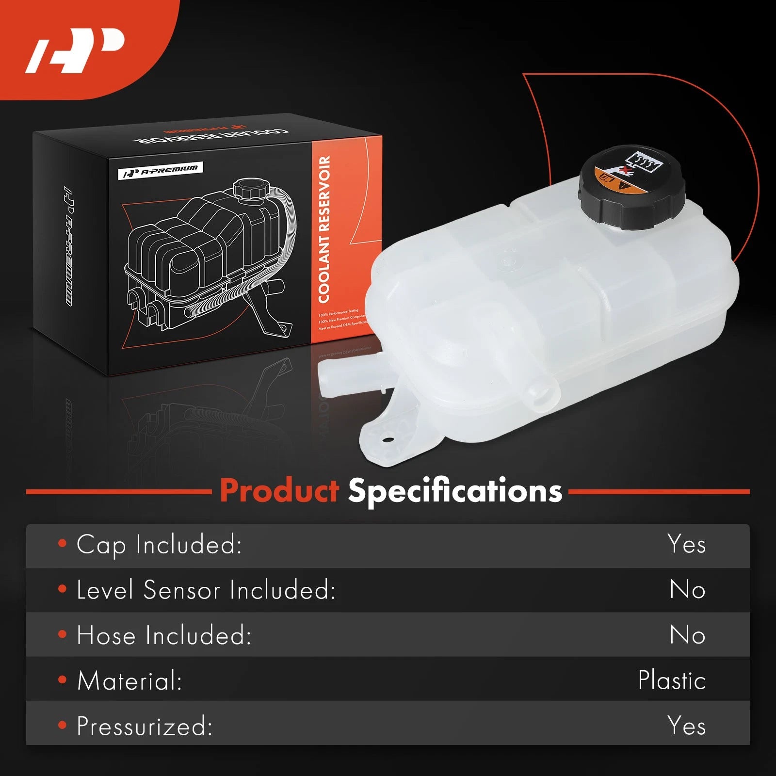 Engine Coolant Reservoir with Cap for Kia Sorento Hyundai Tucson (2011–2020)
