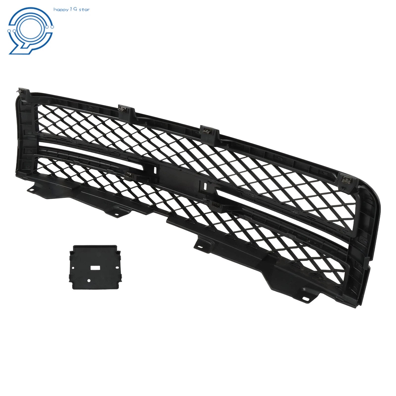 Front Bumper Grille Matte Black for Chevy Silverado 2500HD 3500HD (2011-2014)