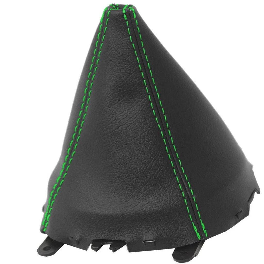 Manual Shift Boot Cover for Mazda RX8 (2004–2011) Green Stitch PVC Leather