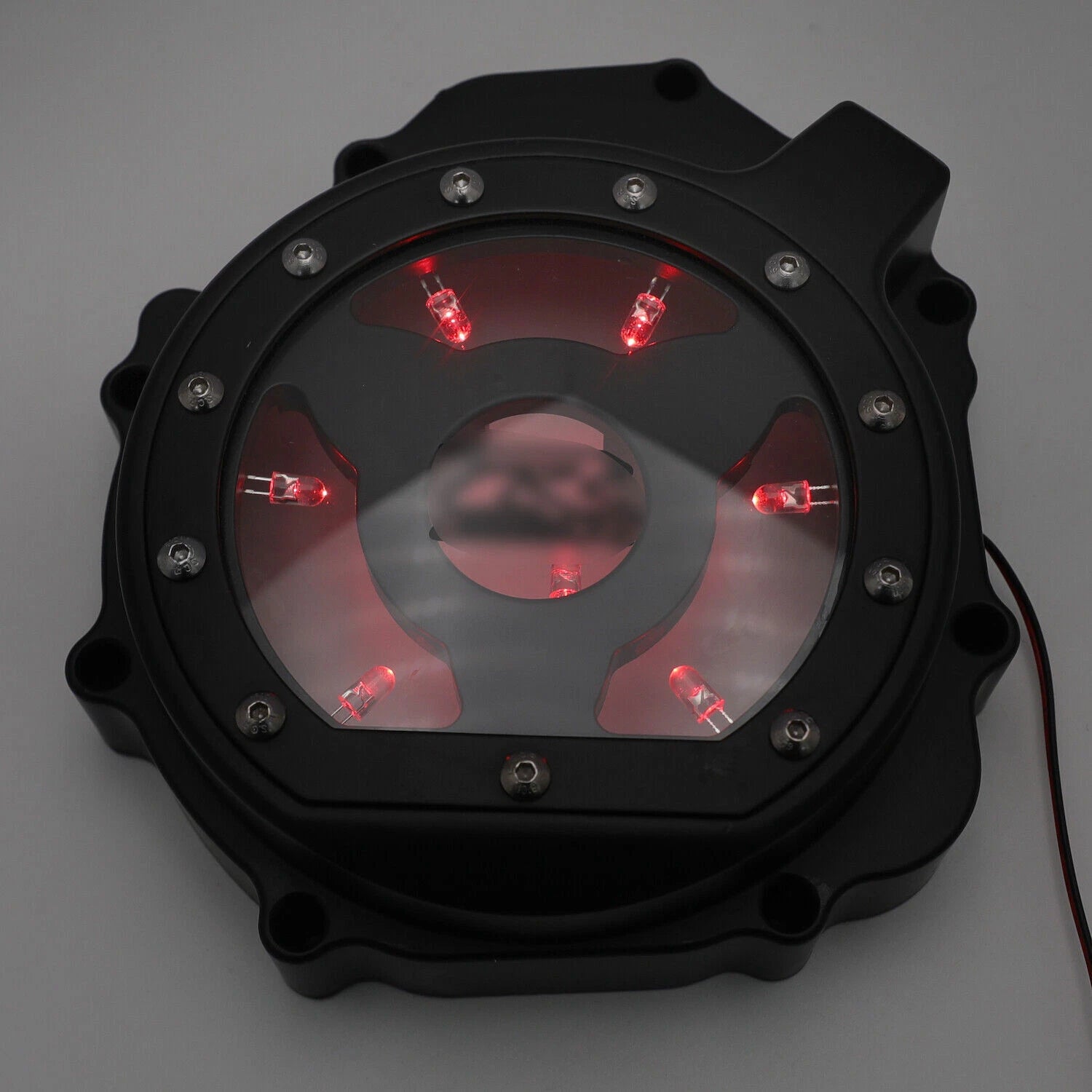 Left Engine Stator Cover w/ LED for Suzuki GSXR1000 (2005–2008)