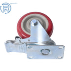 Set of 4 Casters for Workbench 4" with 360-Degree Swivel and Brakes