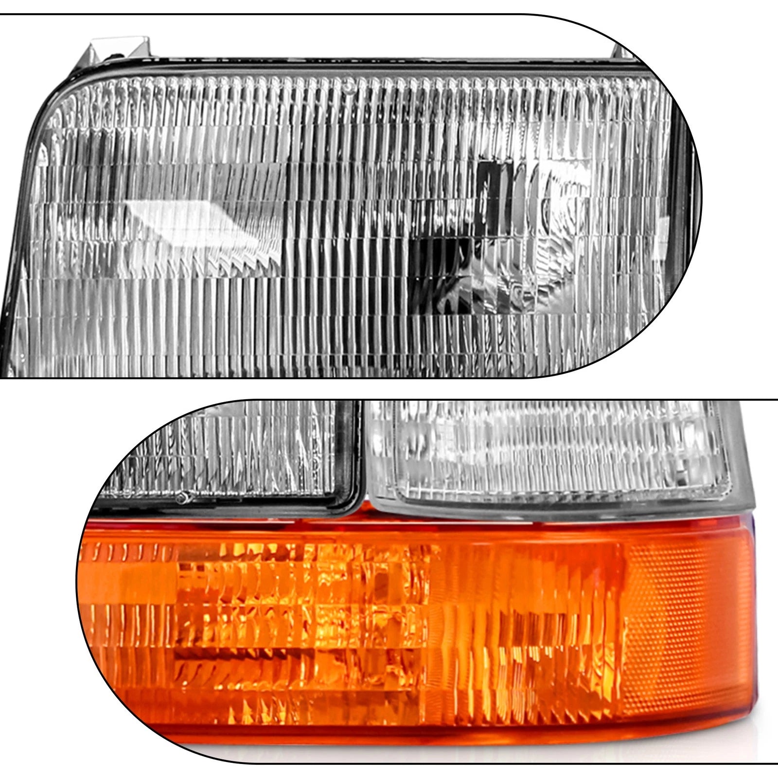 Pair Headlights for Ford F-150 (1992-1996)