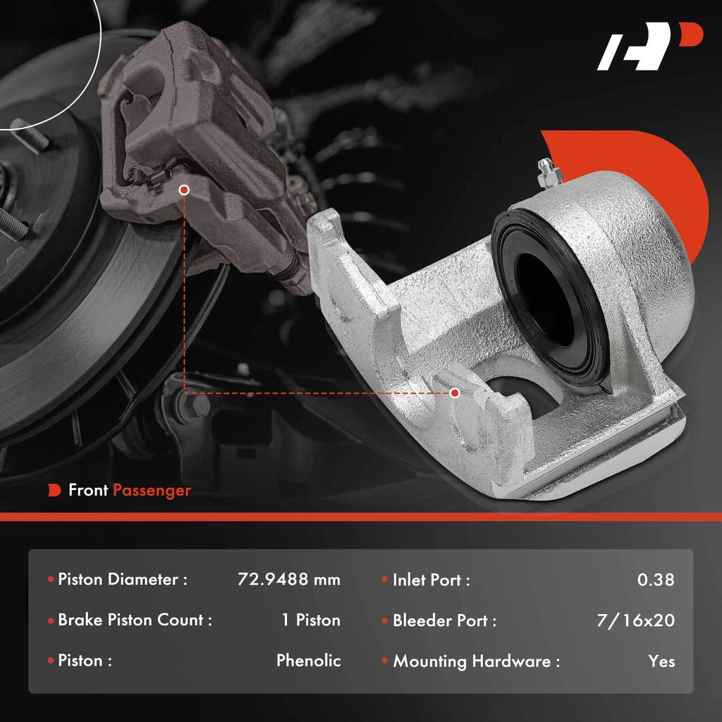 Front Right Brake Caliper for Ford F-150 Bronco E-150 (1980-1996)