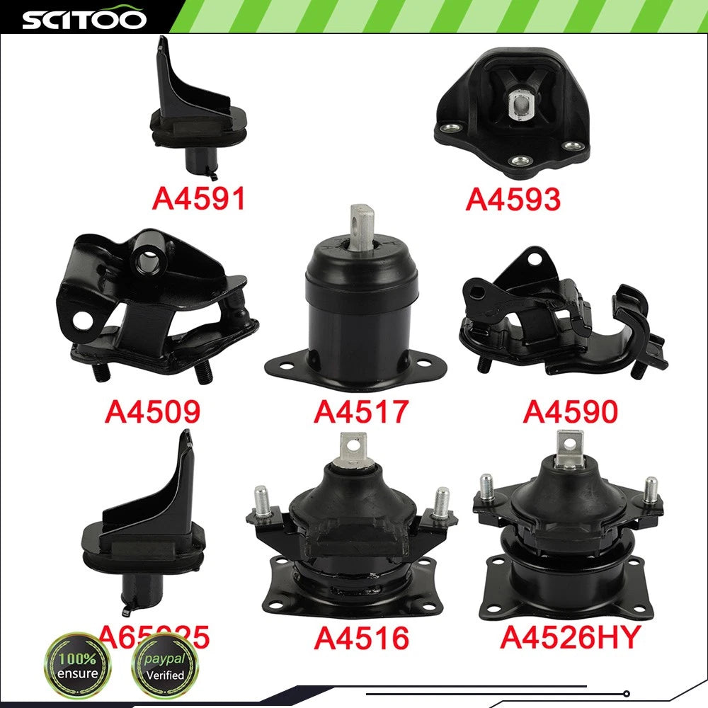 8pcs Engine Motor Mount for Acura TSX 2.4L (2004–2008)