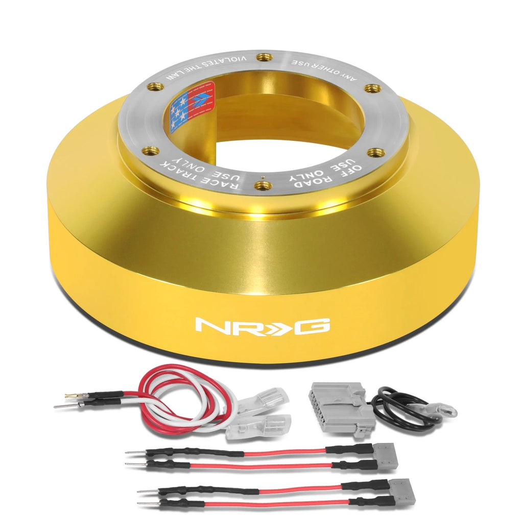Chrome Gold Steering Wheel Hub Adapter for Nissan 350Z, Versa, Armada, Infiniti
