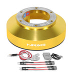 Chrome Gold Steering Wheel Hub Adapter for Nissan 350Z, Versa, Armada, Infiniti