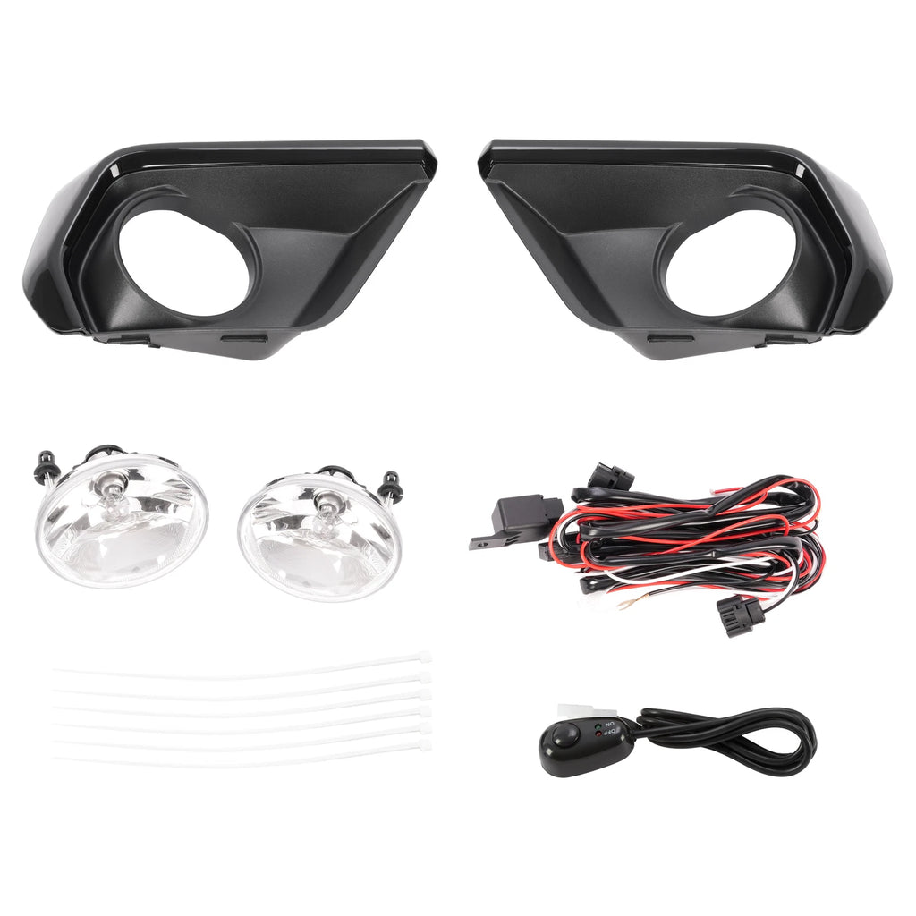 Fog Light Lamp Kit for Chevy Colorado (2021-2022) with Black Bezel