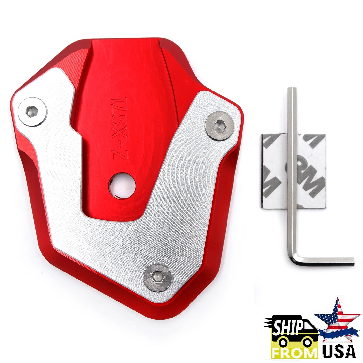 CNC Kickstand Pad Extension for Suzuki GSXS750 GSXS1000 (2017–2019)
