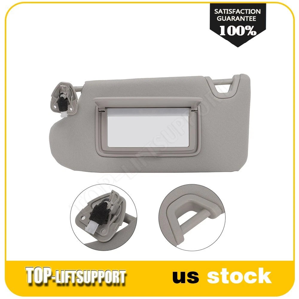 Sun Visor for Nissan Altima (2013–2018) Gray with Bulb Left Driver Side
