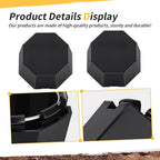 2 Matte Black Hub Caps for Polaris Sportsman 570 SP (2015–2025)