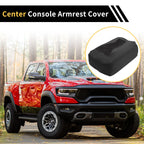Console Lid Armrest Cover for Chevrolet (Microfiber Leather, Black)