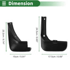 Mud Flaps Splash Guards for Hyundai Accent (2011–2017) W/ Mount Accessories