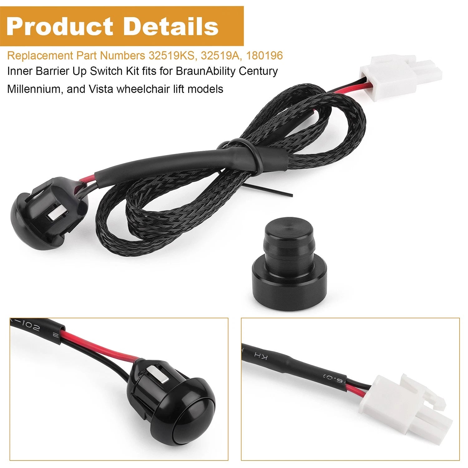 IB Switch Kit Replacement for BraunAbility Wheelchair Lift (32519A, 180196)