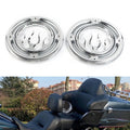 Chrome Rear Speaker Accent Trim Covers for Harley Electra Street Tri Glide