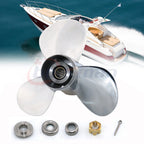 Stainless Steel Propeller 11 1/4x14 + Hardware Kit for Yamaha Outboard (13 Spline)