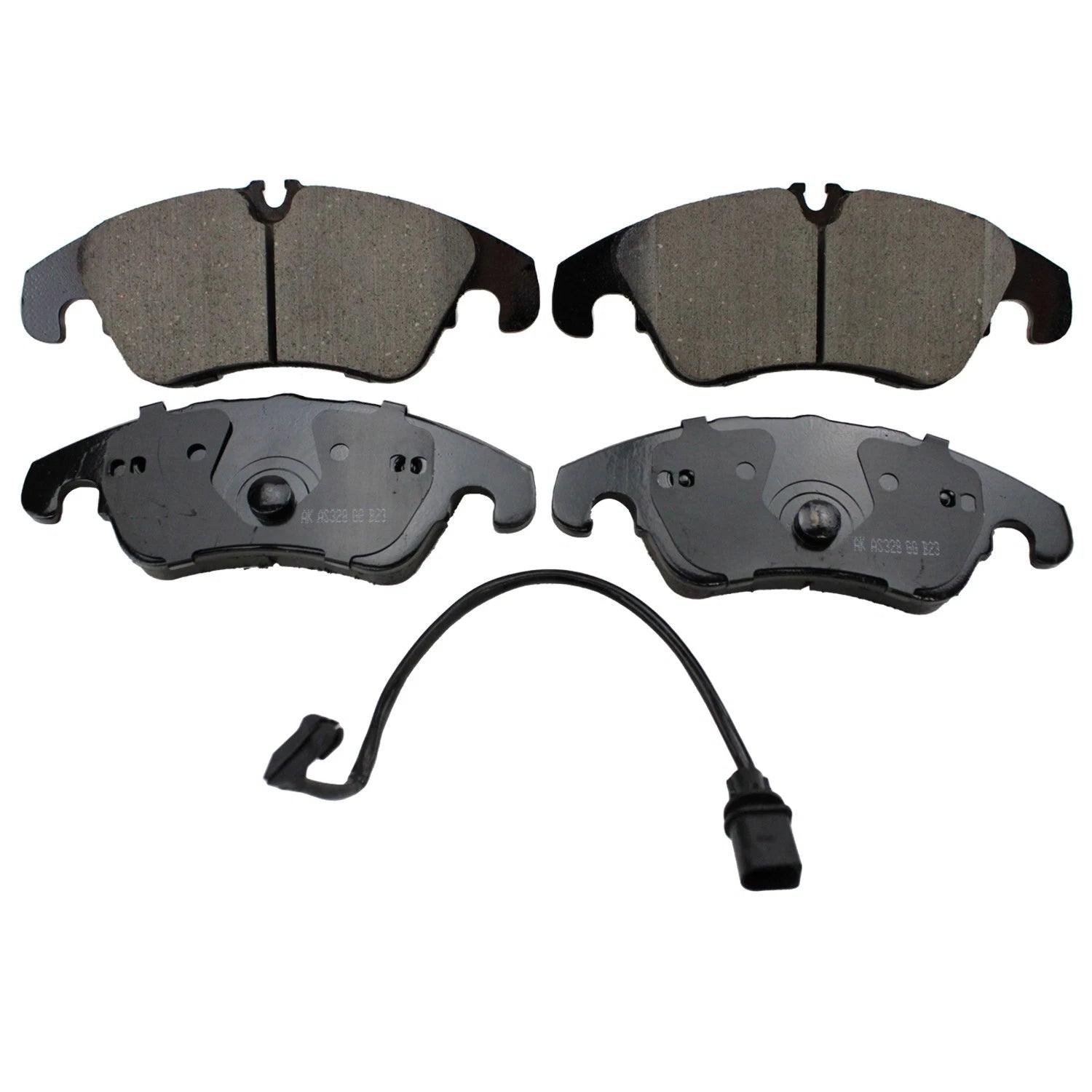 Front Rotors & Akebono EURO Ceramic Brake Pads Kit for Audi A4 A5 Quattro (2010–2016)