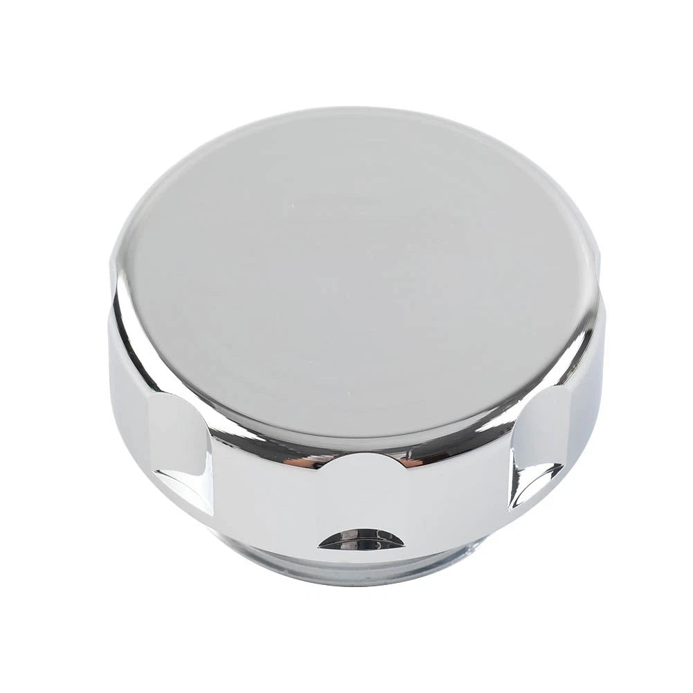 Chrome Front Oil Fluid Reservoir Cover Cap for Kawasaki Vulcan VN 500 750 800 (1990–2009)