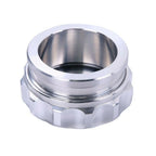 2 x 50.8mm Aluminium Weld On Filler Neck And Cap Water Tank Sliver