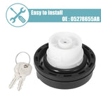 Black Engine Oil Fuel Tank Cap Cover for Dodge (2011-2019)