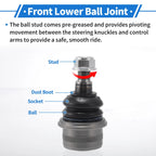 2X Front Lower Ball Joints for Mercedes-Benz SL550 (2007–2012) No.K500056
