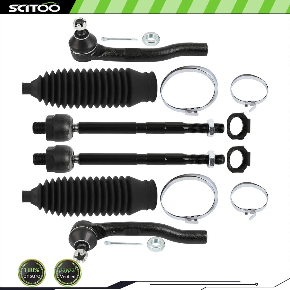 Set of 6 Tie Rod Ends for Honda Fit (2009–2014)