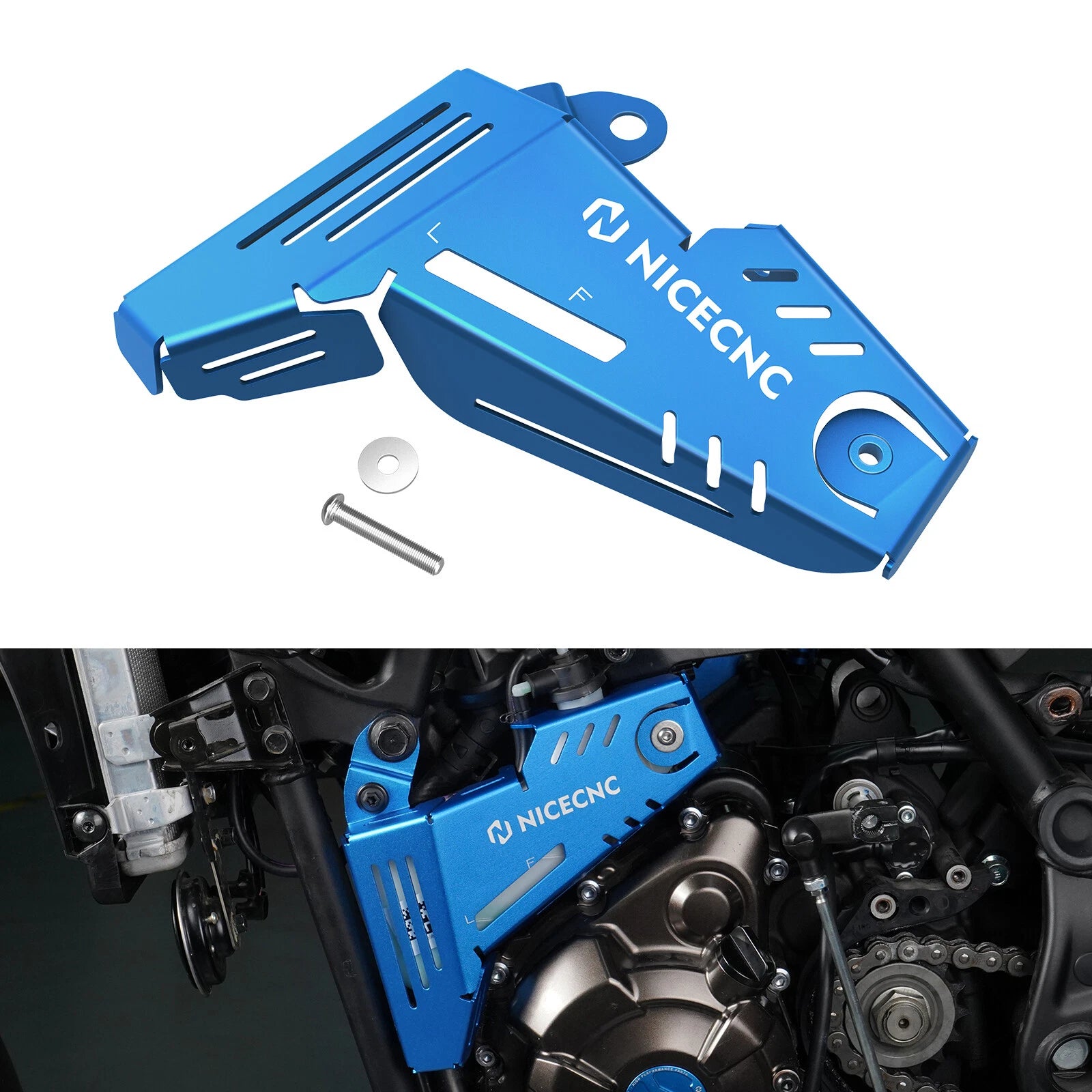 CNC Auxiliary Tank Protector Guard for Yamaha Tenere 700/XTZ700 (2019–2024)