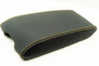 Console Armrest Cover for Chrysler 300 (2005–2007) Yellow Stitch PVC Leather