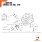 Radiator Fan Blade for Nissan Navara D22 ZD30 ZDI GU DDi (2001-2015)