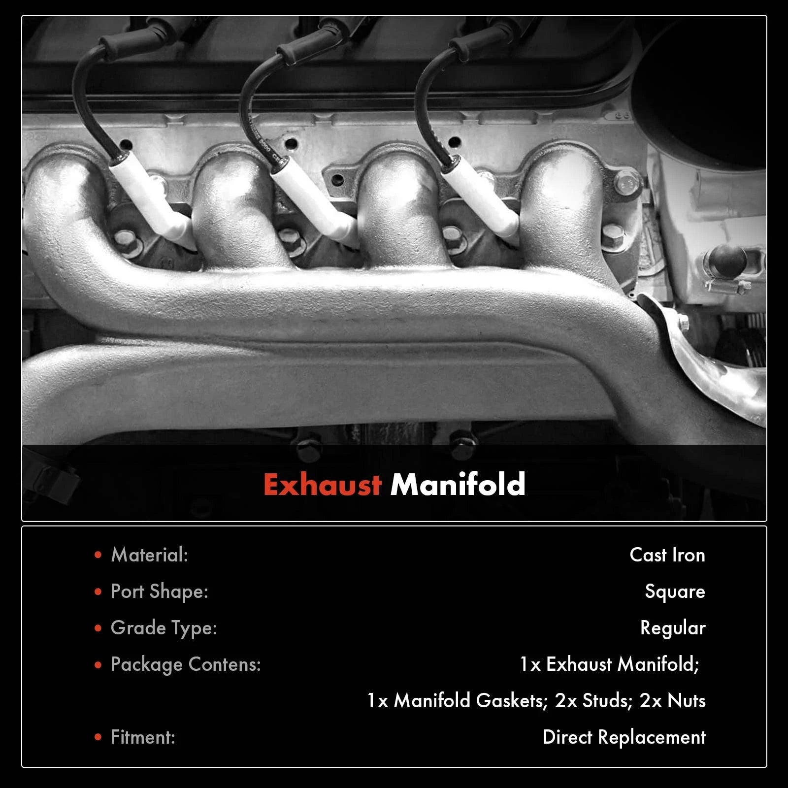 Exhaust Manifold for Ford F-250 F-350 F-53