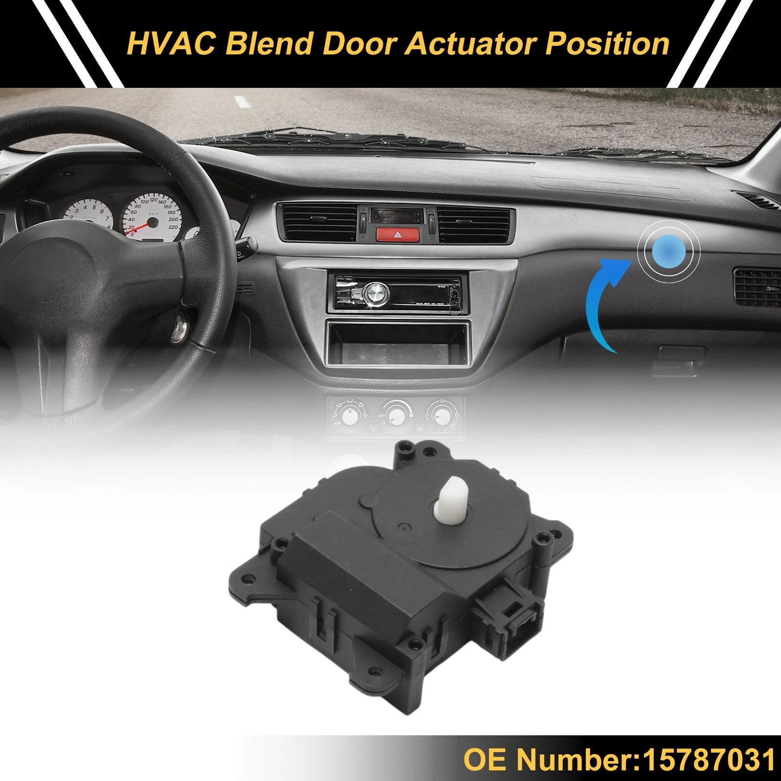 HVAC Heater Blend Door Actuator for Buick Lucerne (2006–2011) No. 15787031