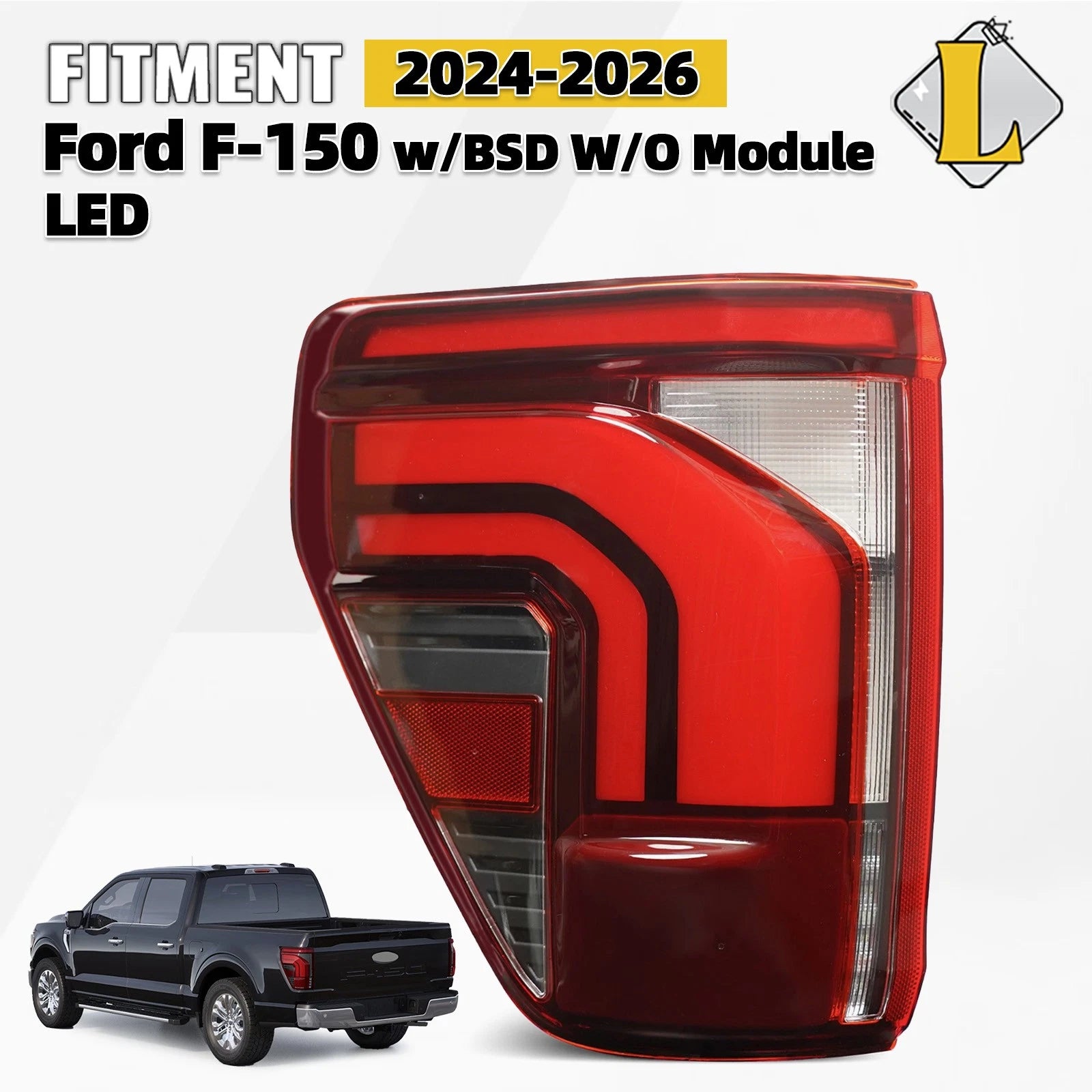 LED Tail Light for Ford F-150 (2024–2026) Left Driver W/BLIS 10 Pins