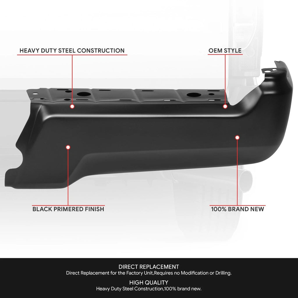 Right Side Rear Bumper End Cap for Ford F-250 SD (2017–2022)